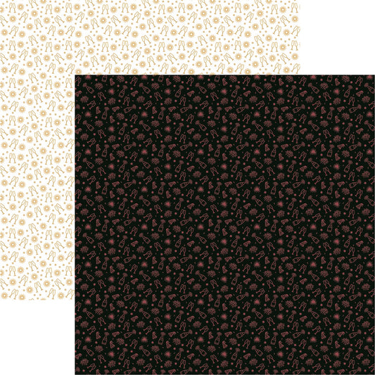 Cheers 0 Cheers to a New Year Scrapbook Paper