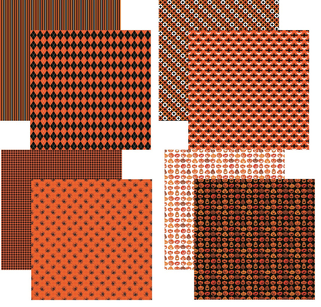 Reminisce Chills and Thrills Scrapbook Paper Assortment Set