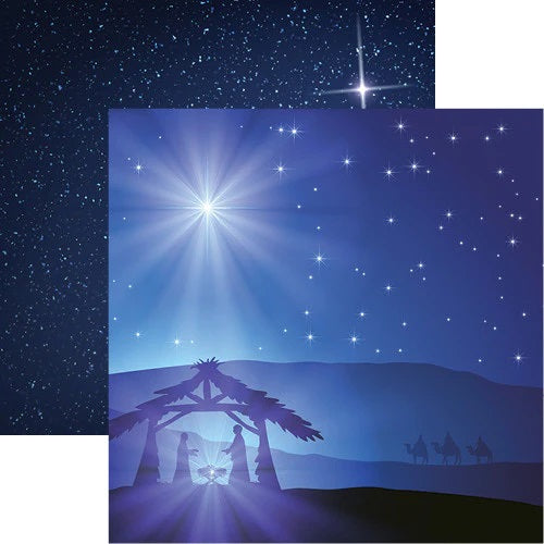 Reminisce Christmas Eve O Holy Night Scrapbook paper