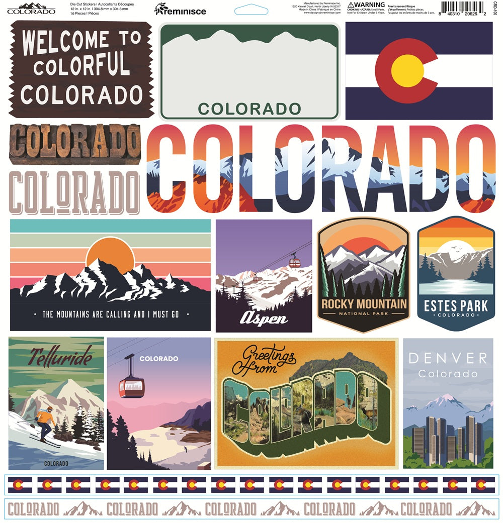 Reminisce Colorado Stickers