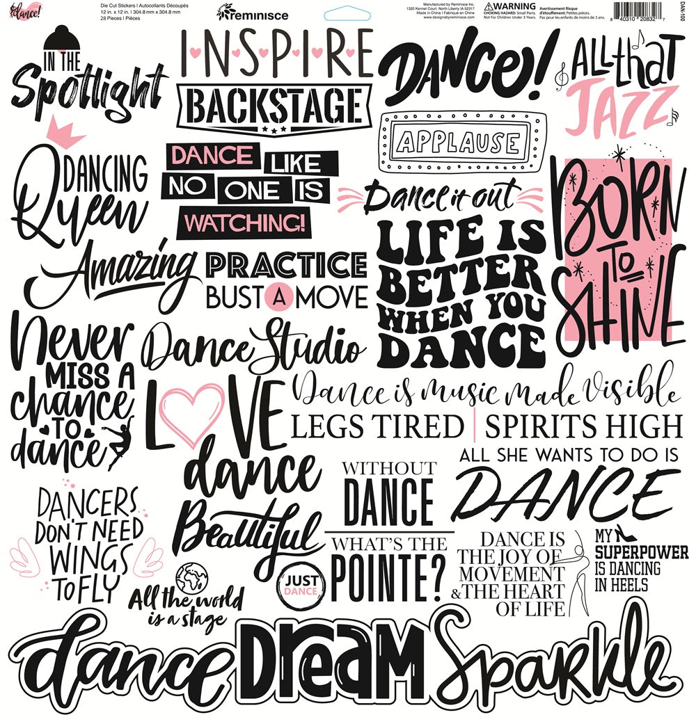 Dance Sticker Sheet 12x12 – Country Croppers