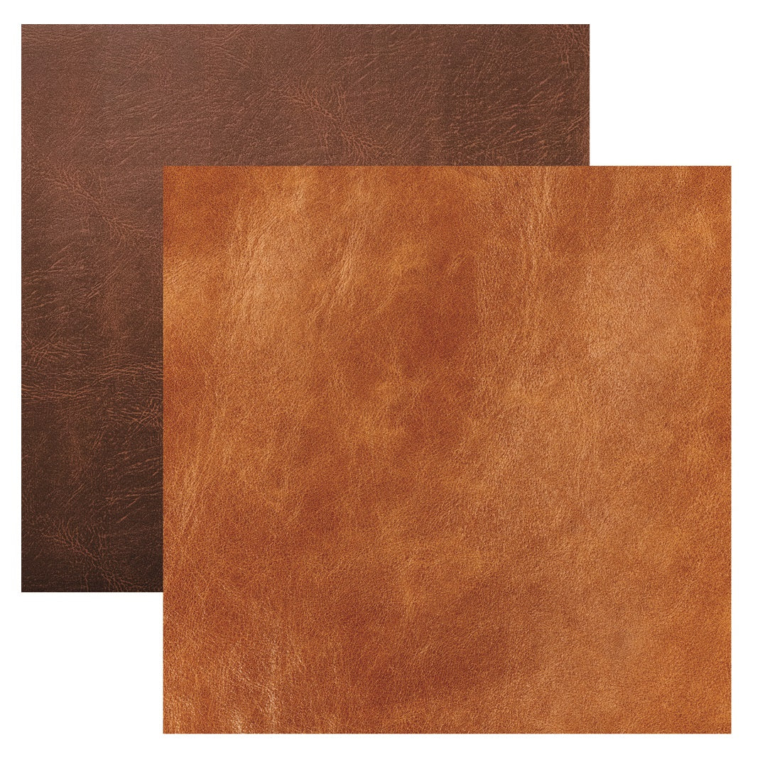 Leather - Denim Leather Lace Scrapbook Paper by Reminisce