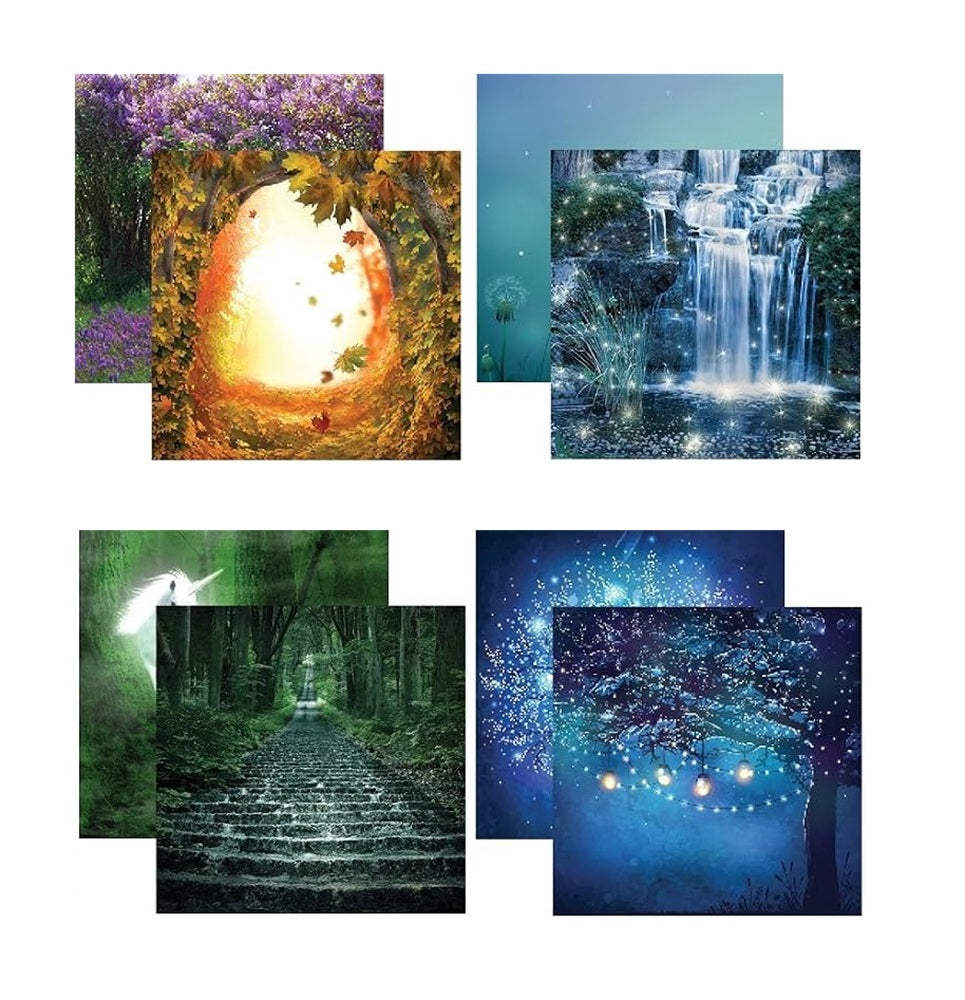Fairy Forest 2 - 12X12 Scrapbook Papers Set by Reminisce - 4 Sheets