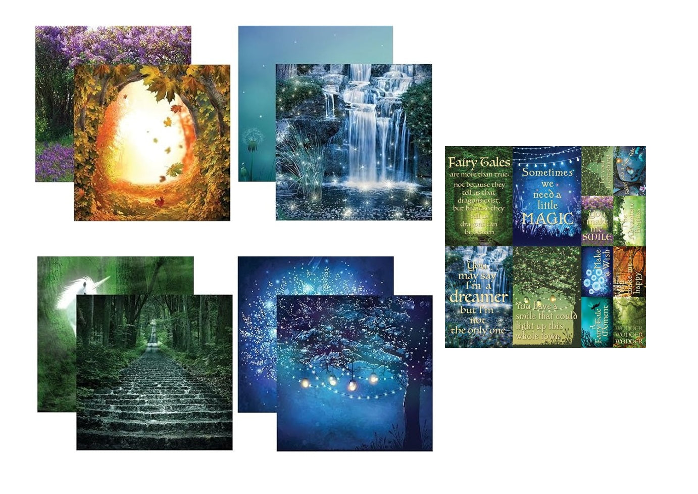 Fairy Forest 2 - 12X12 Scrapbook Papers & Stickers Set by Reminisce