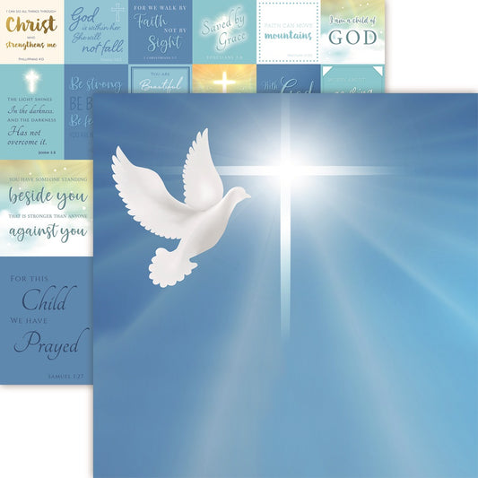 Faith Hope Scrapbook Paper by Reminisce
