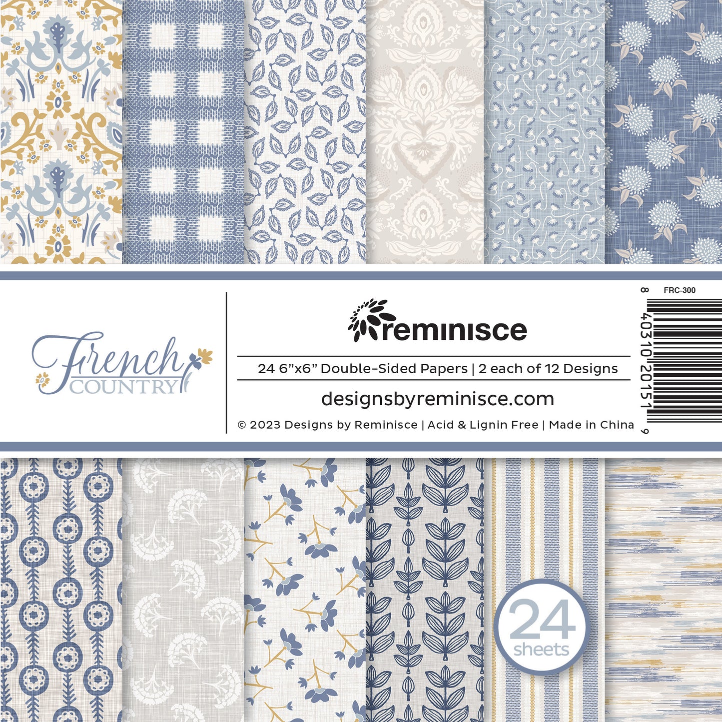 Reminisce French Country 6x6 Paper Pad