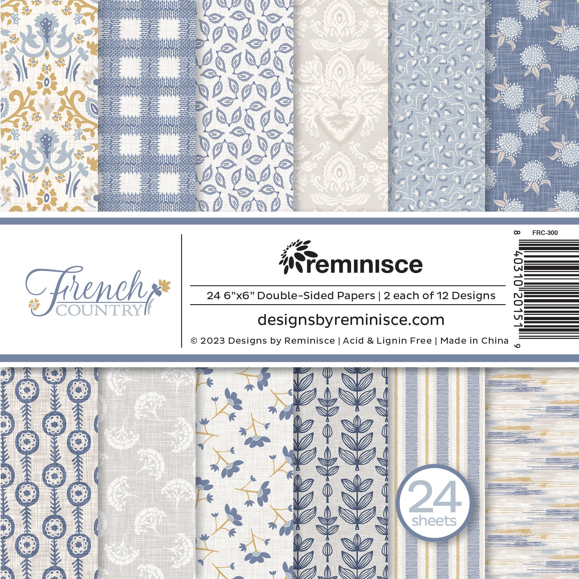 Reminisce French Country 6x6 Paper Pad