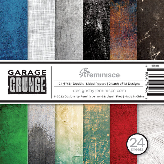 Reminisce Garage Grunge 6x6 Paper Pad