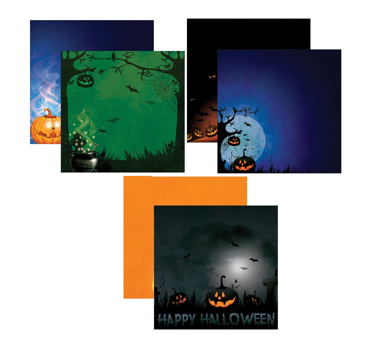 Reminisce Halloween Goosebumps Scrapbook Paper Set
