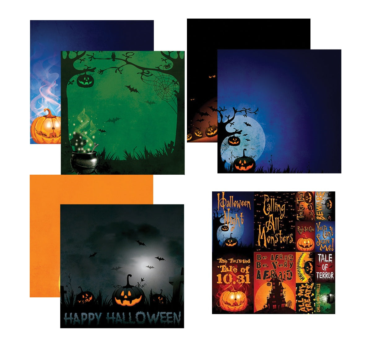 Reminisce goosebumps Halloween Papers and Stickers Set