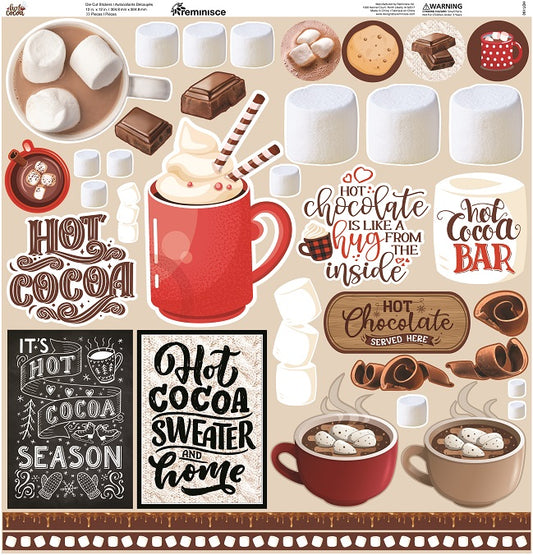 Reminisce Hot cocoa Stickers