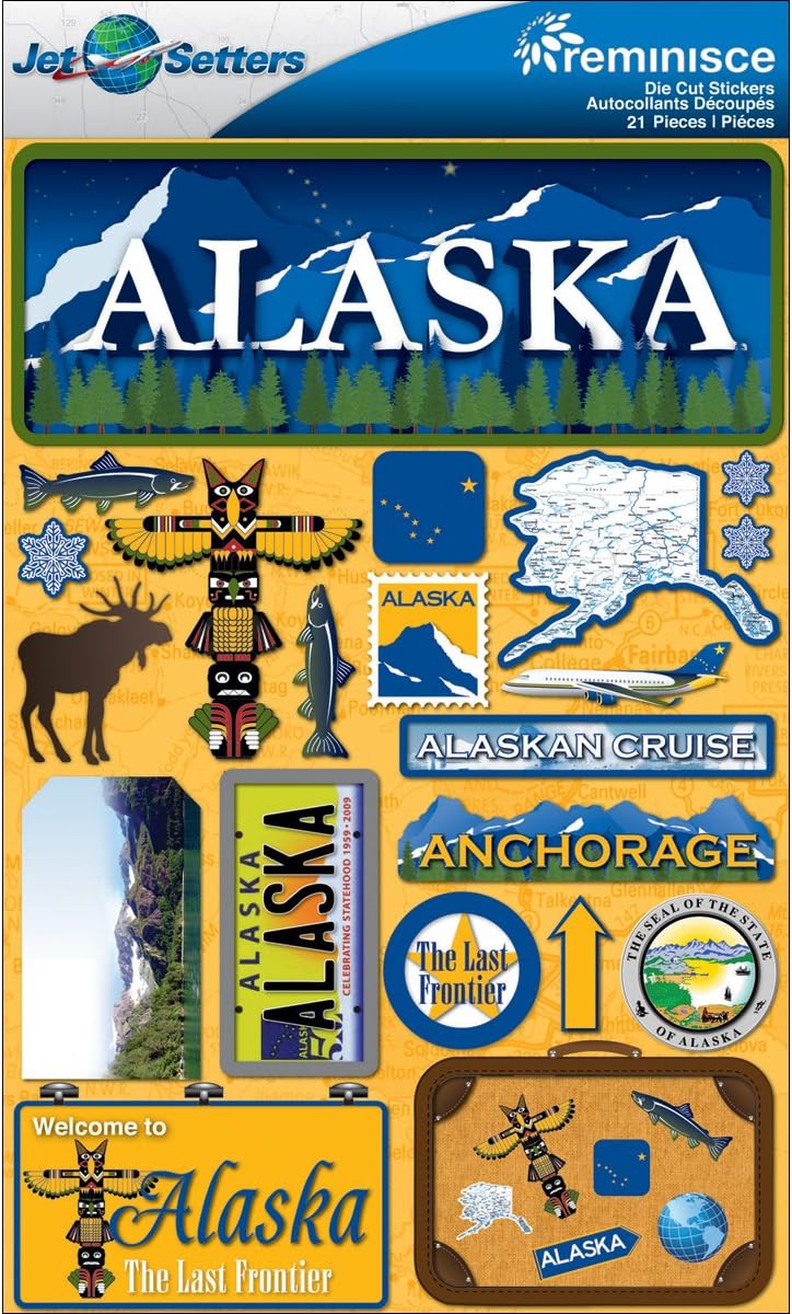 Alaska 3d State Stickers - Jet Setters 2.0 – Country Croppers