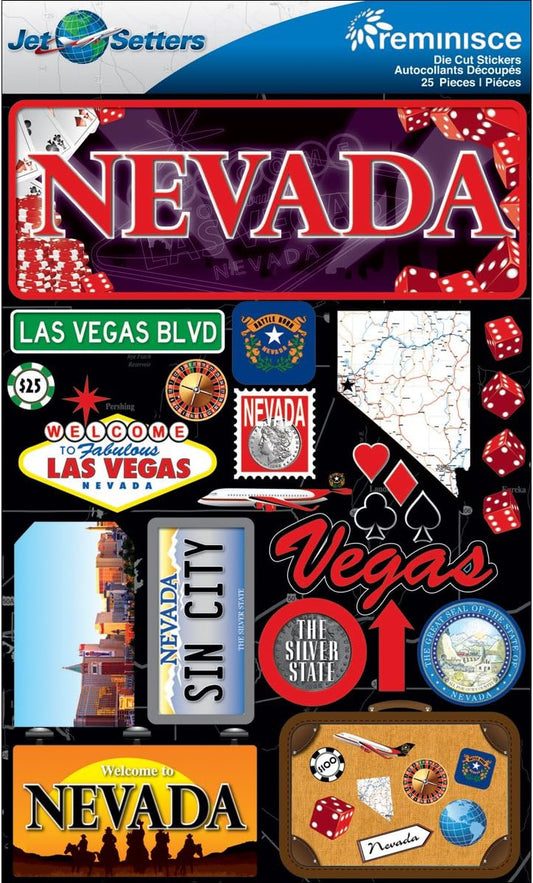 Reminisce Jet Setters Nevada Stickers