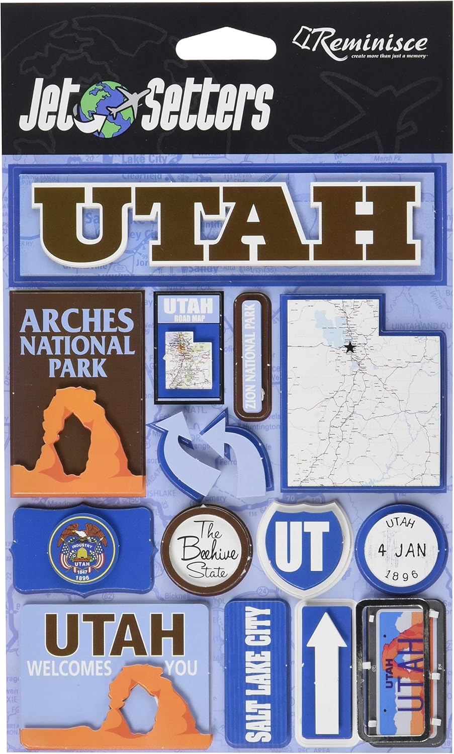 Reminisce Jet Setters 1.0 Utah Stickers