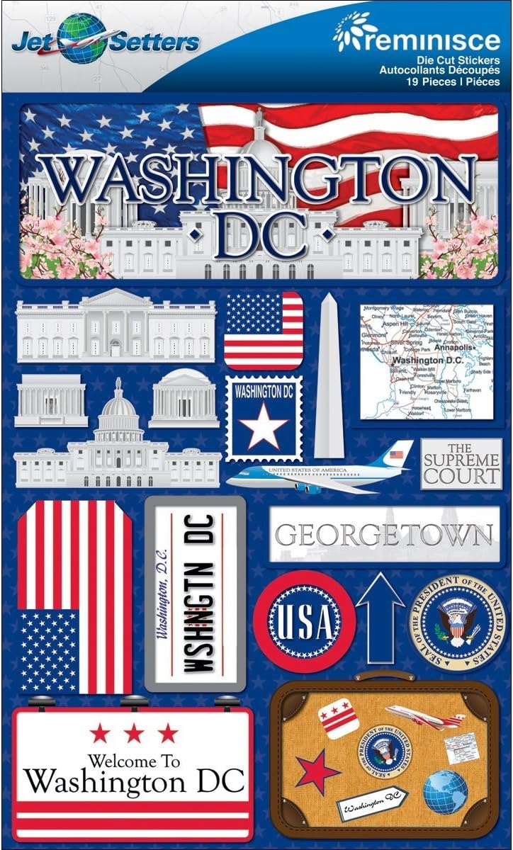 Reminisce Jet Setters Washington DC Stickers