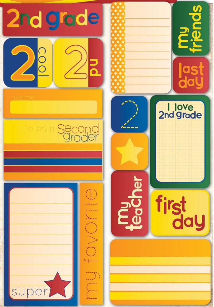 Reminisce Making the Grade 2nd Grade Stickers