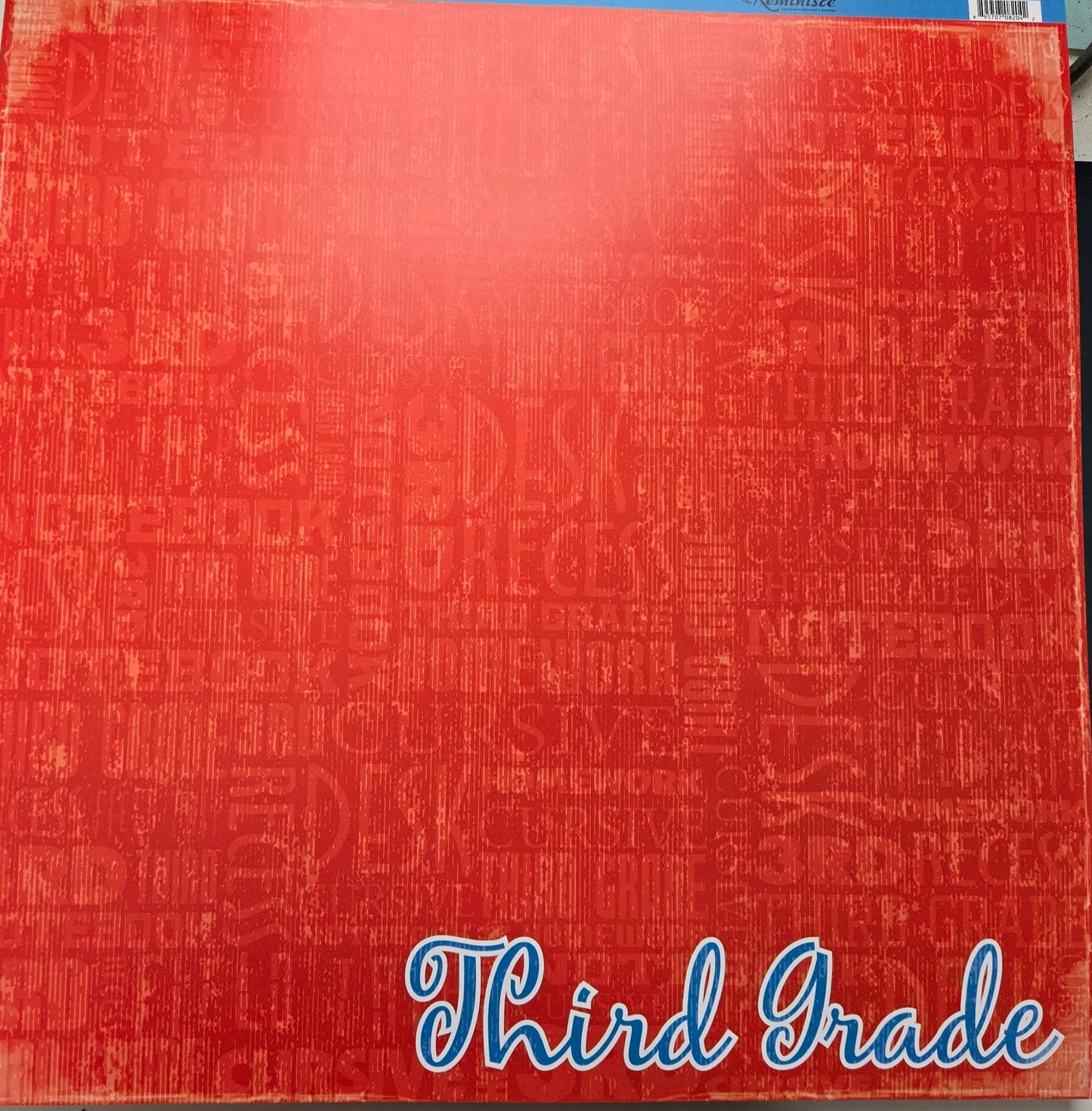 Making the Grade - Third Grade Scrapbook Paper 12x12 - MTG-004