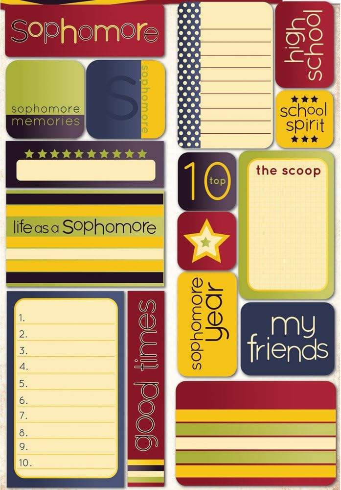 Reminisce Making the Grade 10th Grade Stickers