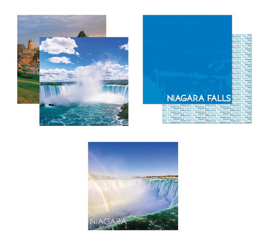 Niagara Falls Scrapbook Paper Assortment Set