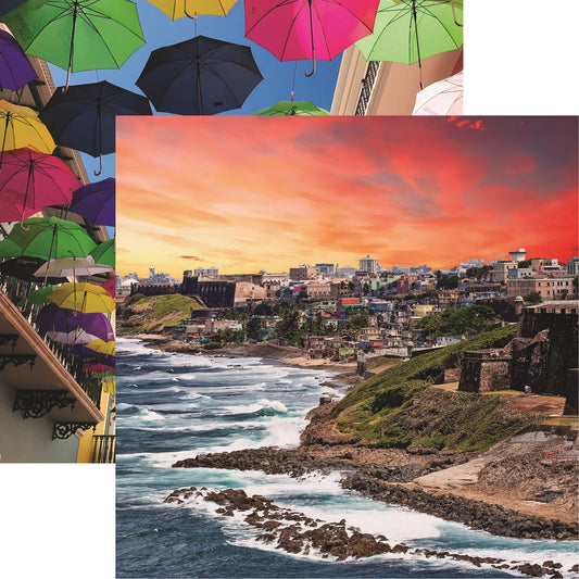 Reminisce Puerto Rico El Morro Scrapbook Paper