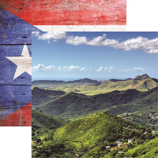 Reminisce Puerto Rico Salinas Scrapbook Paper