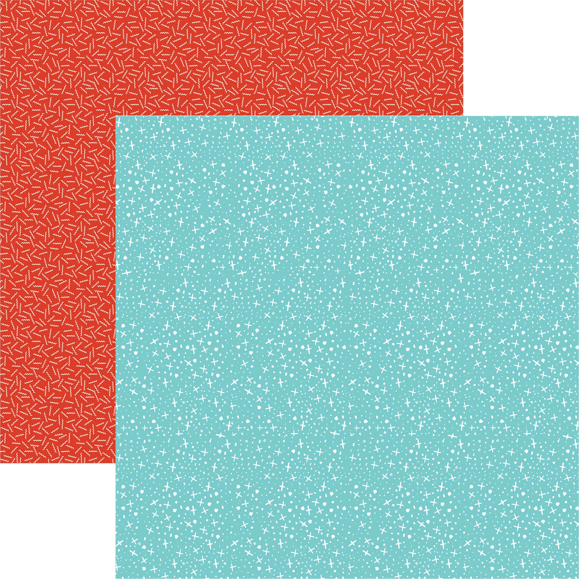 Reminisce Santa Squad Christmas Sparkle Scrapbook Paper