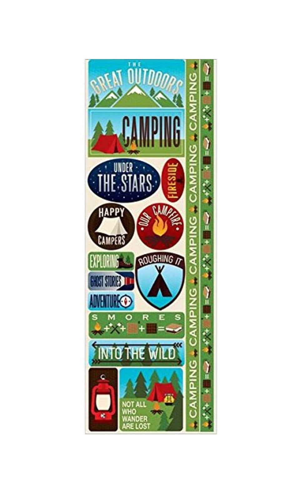 The Great Outdoors Scrapbook Stickers by Reminisce
