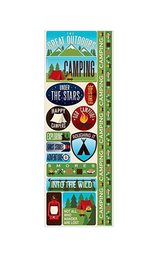 The Great Outdoors Scrapbook Stickers by Reminisce