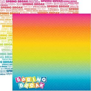 Spring Break Scrapbook paper