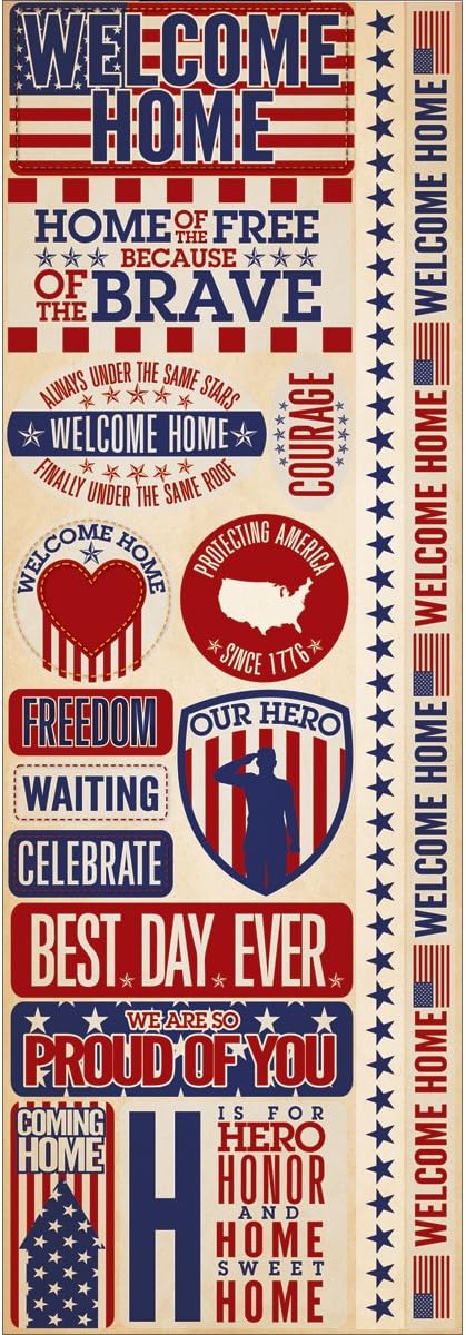Reminisce Military Welcome Home Stickers