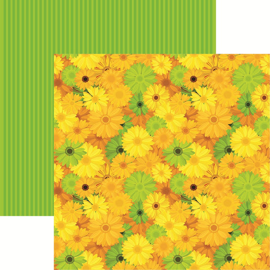 Reminisce Spring Fever Daisy Dreams Scrapbook Paper
