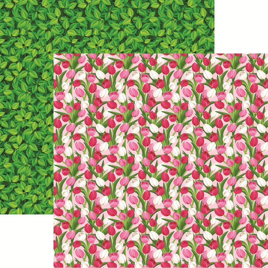 Tulip Twirl Spring Fever Scrapbook Paper