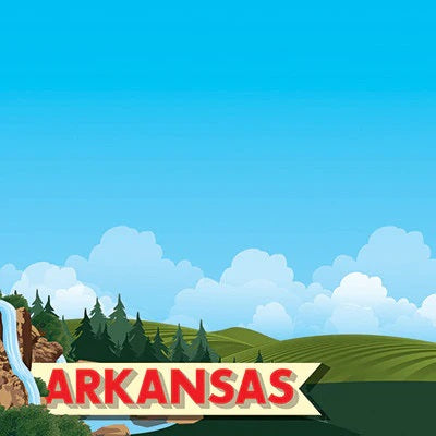 Arkansas State Scrapbook Paper