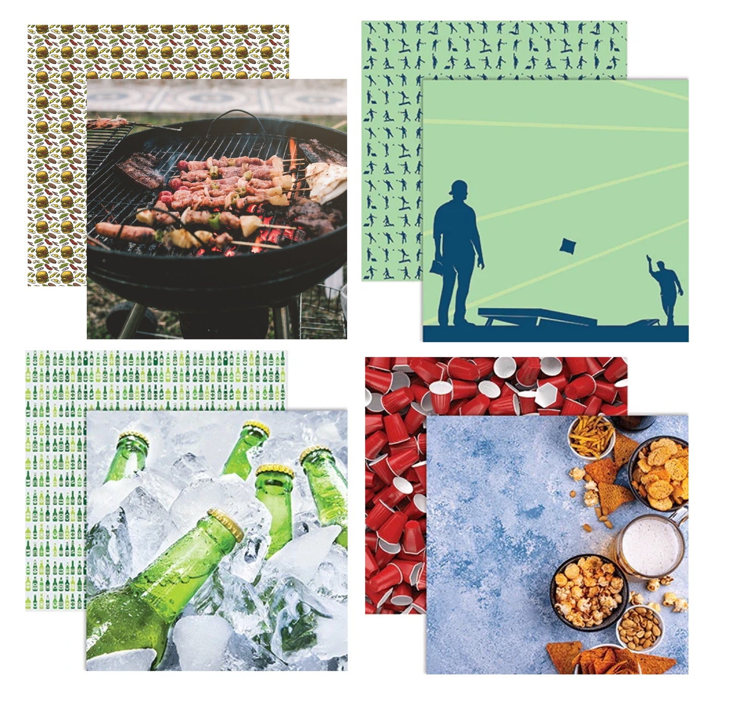 Reminisce Tailgate Party Scrapbook Party Assortment Set