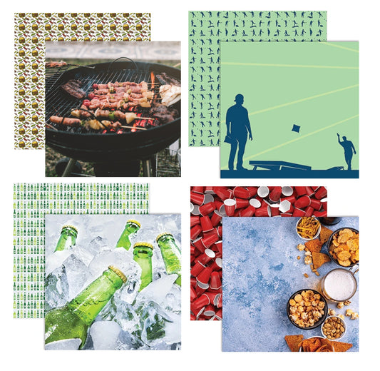 Reminisce Tailgate Party Scrapbook Party Assortment Set