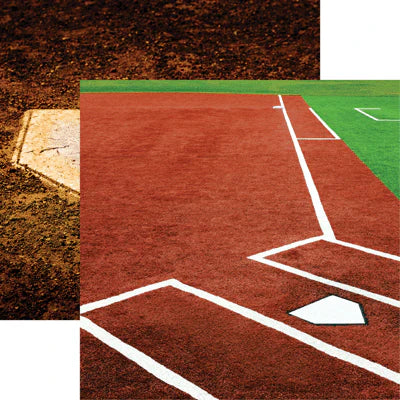 Reminisce the Softball Collection 2 Infield Scrapbook Paper