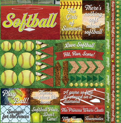 The Softball Collection 2 Stickers by Reminisce