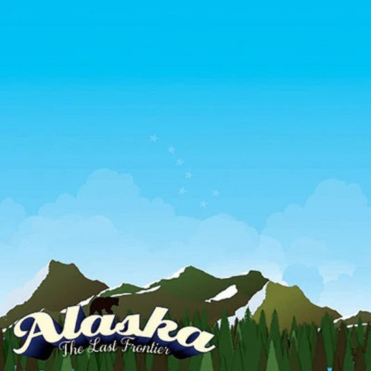 Alaska State Scrapbook Paper by Reminisce