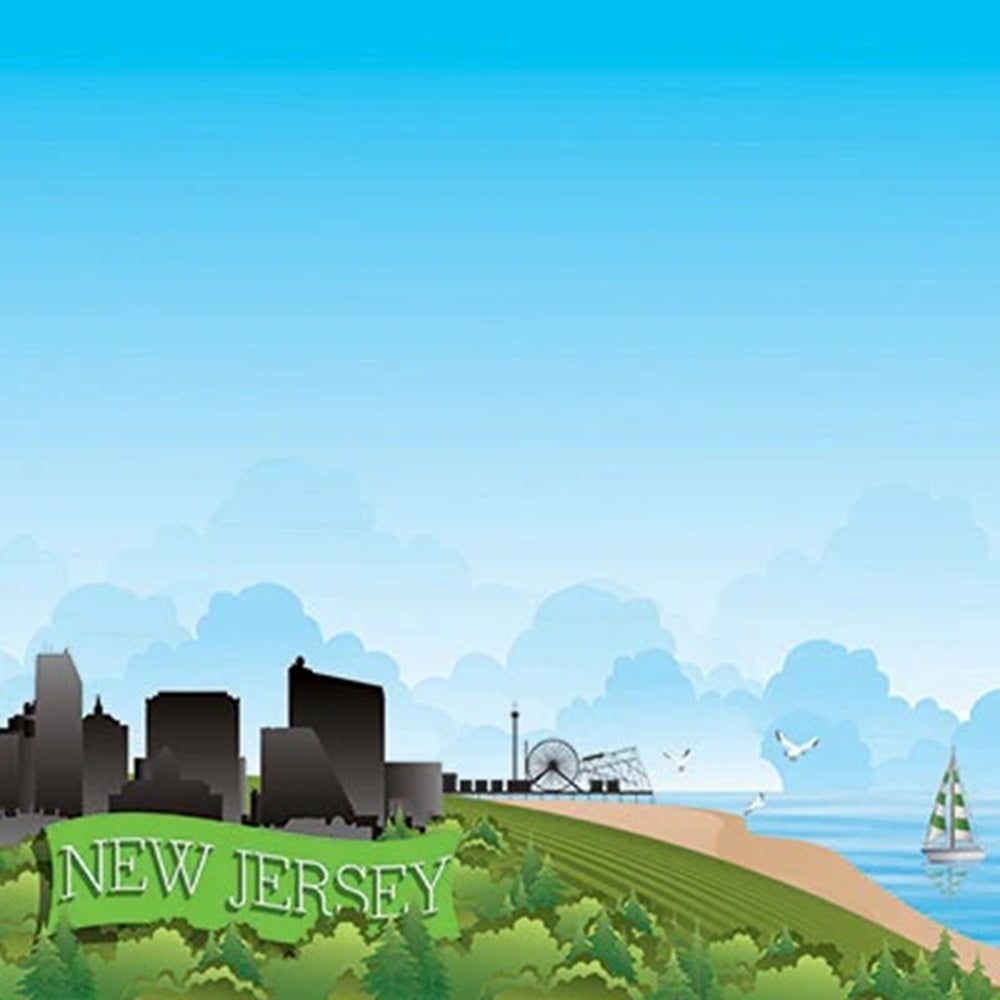 Reminisce The State Line New Jersey Scrapbook Paper