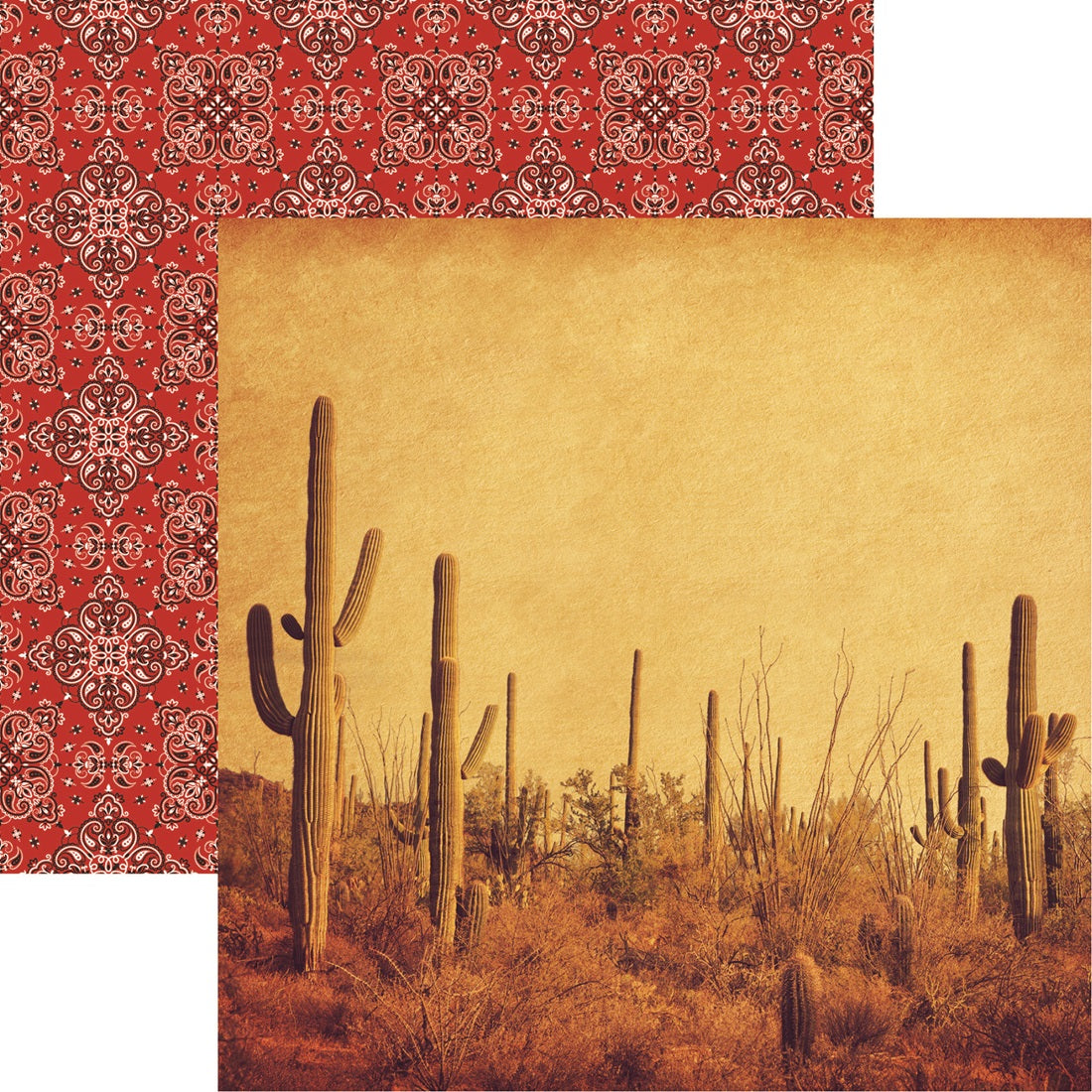 Reminisce Trading Post Wild West Scrapbook Paper