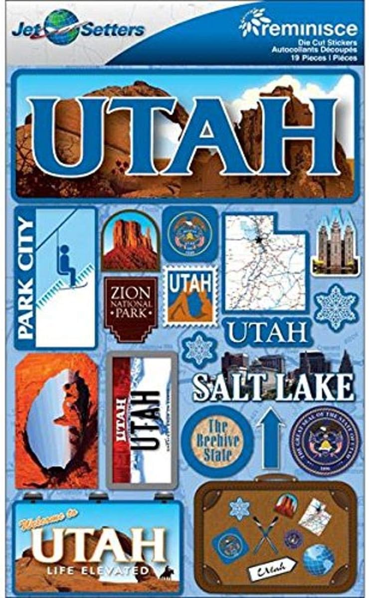Reminisce Jet Setters 2.0 Utah State Stickers