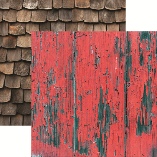 Reminisce Vintage Wood 5 Scrapbook Paper