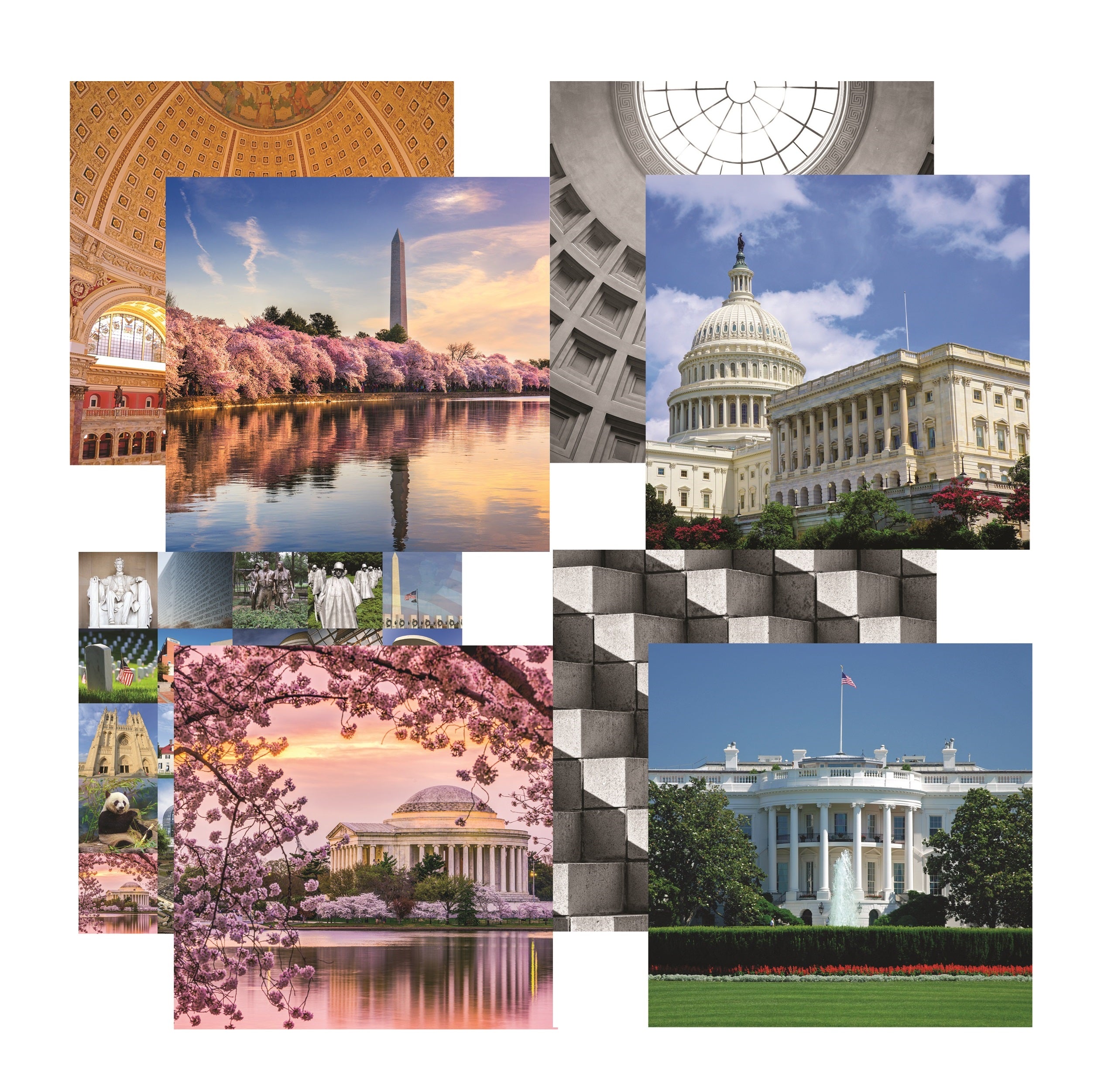 Washington DC - 12X12 Travel Scrapbook Papers Assortment Set - 4 Sheet ...