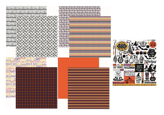 Halloween Wicked Papers and Stickers Set