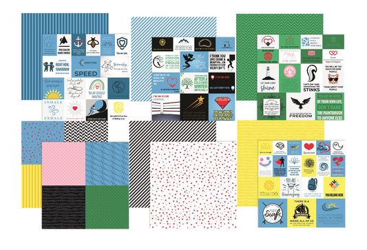 You Matter - 12x12 Scrapbook Paper Assortment Set - 6 Sheets