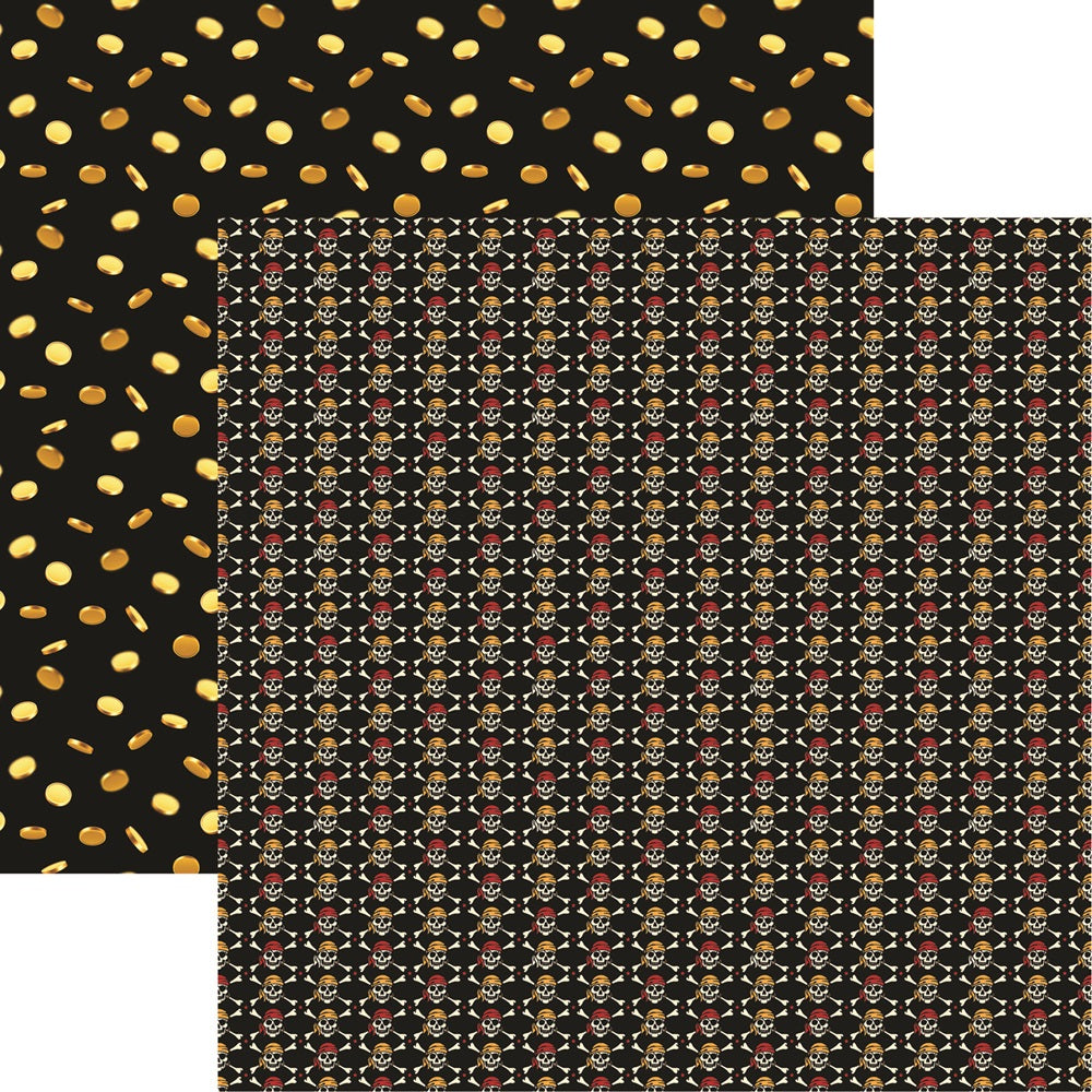 Reminisce A Pirates Life Jolly Roger Scrapbook Paper