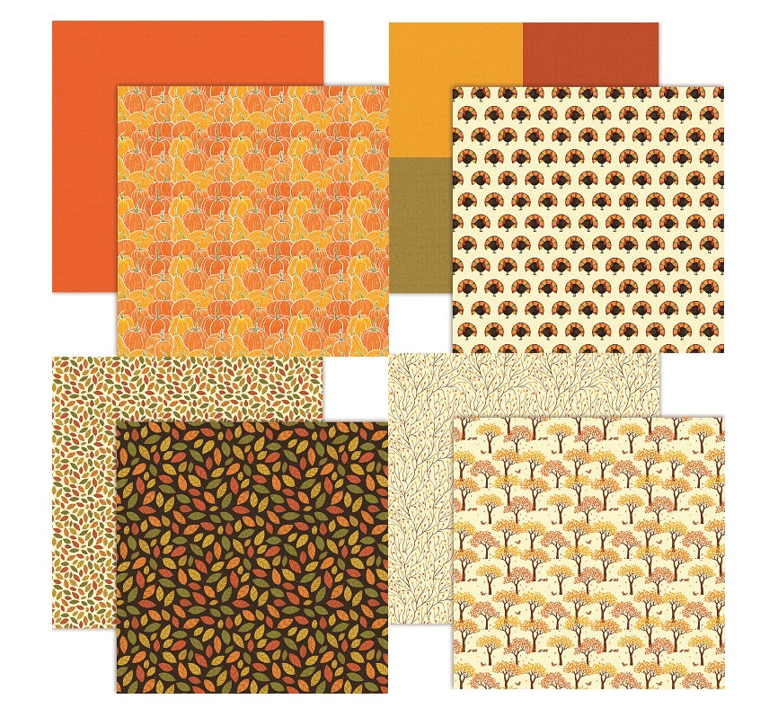 Happy Fall 12x12 Fall Scrapbook Papers and Stickers Set- – Country Croppers