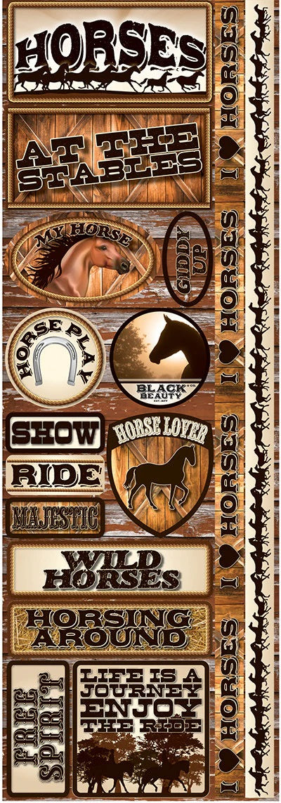 Reminisce Signature Series Horse Stickers