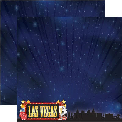 Las Vegas Scrapbook Paper by Reminisce
