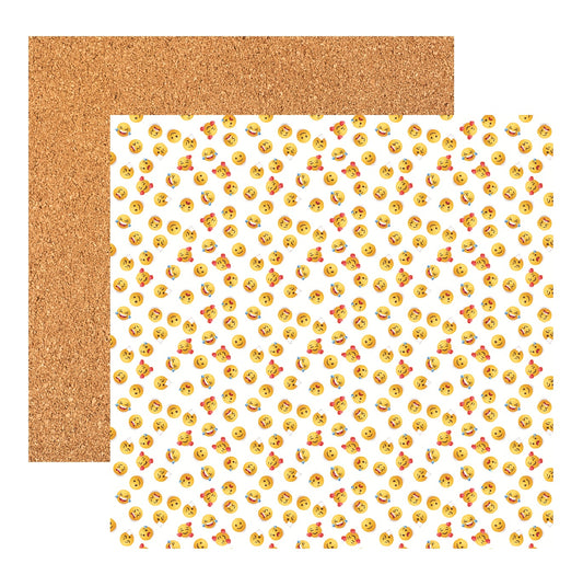 Reminisce The School Year Emotional Emojies Scrapbook Paper